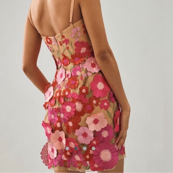 Helsi Hilda Fuschia Floral Dress Size M - Picture 2 of 7